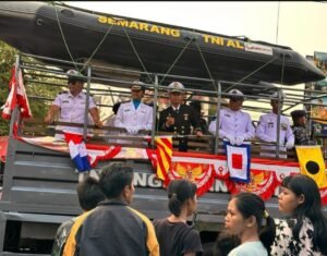 LANAL SEMARANG TURUT MERIAHKAN KARNAVAL SEMARANG MERDEKA FLOWERS FESTIVAL 2023