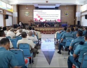 PRAJURIT DAN PNS LANTAMAL V IKUTI SOSIALISASI PRODUK KREDIT PERBANKAN