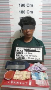 Polsek Pangkalan Susu Tangkap Pelaku Penyalah Gunaan Narkotika Jenis Sabu