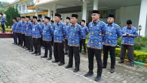 Pemkab Langkat Gelar Upacara Kesadaran Nasional Di Halaman Kantor Bupati Kabupaten Langkat