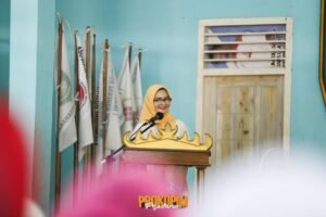 Ketua Tim Penggerak (TP) PKK Kabupaten Pesawaran Mengatakan Tujuan Kader Pembangunan Manusia (KPM) Di Bentuk Adalah Untuk Memastikan Layanan Tersedia Di Desa