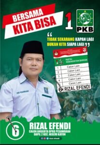 Ingin Memberi Perubahan Desa – desa Yang Ada Di Kecamatan Negri Katon Rizal Efendi Bacaleg No. Urut 06 Dari Partai PKB Maju Mencalonkan Diri Menjadi Anggota DPRD Pesawaran