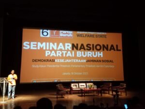 Ketum SBNI Beserta Waketum, Wagimum SH Dan H. Saharruddin, ST, SH Hadiri Undangan Partai Buruh Dalam Seminar Demokrasi