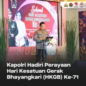 Kapolri Hadiri Perayaan Hari Kesatuan Gerak Bhayangkari (HKGB) Ke-71