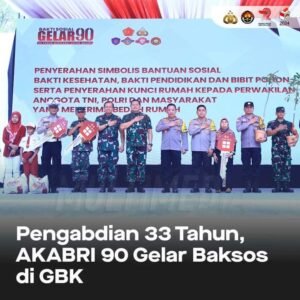Pengabdian 33 Tahun, AKABRI 90 Gelar Baksos Di GBK