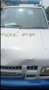 Kecelakaan Di Flayover Jalan Yos Sudarso, Mobil Dinas Satpol PP Tambrak Sejumlah  Pemotor Di Jalanan Mengakibatkan Driver Ojek Online Kehilangan Nyawa