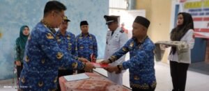 Serah Terima Jabatan kades (PERATIN) Pekon Gunung Terang kecamatan Air Hitam Lampung Barat.