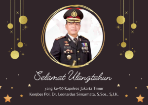 MEDIAINVESTIGASIMABES.CO.ID BESERTA JAJARAN MENGUCAPKAN SELAMAT ULTAH KE-50 KEPADA KAPOLRES JAKARTA TIMUR