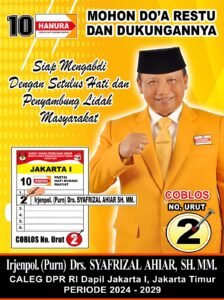 Calon Legislatif DPR RI Bapak Irjenpol ( Purn) Drs SYAFRIZAL AHIAR SH.MM Dapil 1( Satu )Jakarta Timur Dari Partai Hanura Mengunjungi Masyarakat Pasar Rawa Bening.