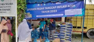 Operasi Pasar Tanggap Inflasi Aceh Hari Pertama di Laksanakan di Gampong Alue Bata