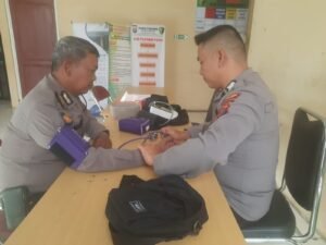Selama Tahapan Pemilu, Personil Polres Langkat Mendapat Layanan Dan Pemeriksaan Kesehatan