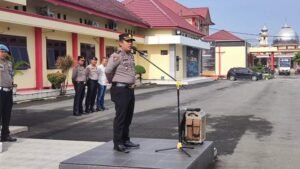 Polresta Deli Serdang Laksanakan Apel Satgas Operasi Mantab Brata Tahapan Pemilu 2023-2024