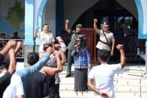 Satpol PP-WH Mengadakan Pelatihan Satlinmas Persiapan Pemilu Tahun 2024.