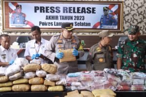 Kerja Keras Polres Lampung Selatan Narkoba diTahun 2023, Sebanyak 1.450.363 Jiwa diSelamatkan Dari Bahaya