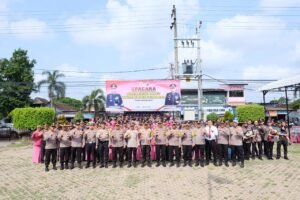 Upacara Kenaikan Pangkat Personel Polres Blitar Kota Periode 01 Januari 2024