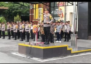 Upacara Kenaikan Pangkat Personel Polres Aceh Tenggara Polda Aceh.