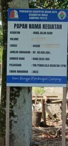 Lorong Yang Dibangun Baru Di Dusun Krueng Putoh Desa Pulo Ie Diduga Mark Up