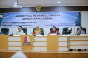 Bappeda Mengadakan Rapat Koordinasi penanggulangan kemiskinan tahun 2024.