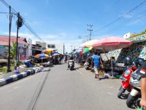 Pindahnya Pasar Pandopo Ke Jalan Anim Disebabkan Banjir Luapan Air Sungai Barito