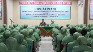 Dandim 0808/Blitar, Berikan Sosialisasi Dalam Rangka Mendukung Netralitas TNI Pada Pemilu 2024 Kepada Persit KCK Cabang XXII