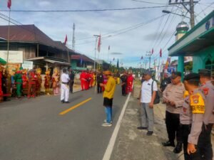 Polres Lampung Barat Melaksanakan Pengamanan Kampanye Cawapres Berjalan Aman Dan Tertib.