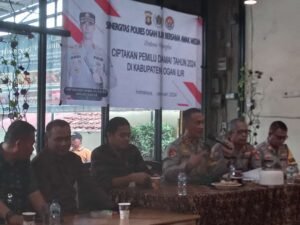 Sinegritas Polres OGAN ILIR Bersama Awak media. Pemilu Damai 2024. KAB OI