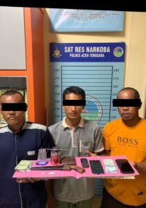 Team Ops Sat Narkoba Polres Aceh Tenggara Amankan TSK Bandar Sabu dan Pemakai