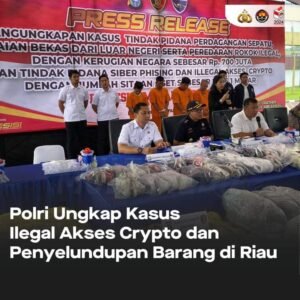 Polri Ungkap Kasus Ilegal Akses Crypto dan Penyelundupan Barang di Riau