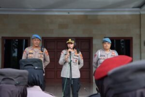 Rekapitulasi Pemilu 2024: Polres Pesawaran Terjunkan 150 Personil Amankan Rapat Pleno Terbuka Tingkat Kabupaten