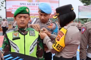 Polres Pesawaran Melaksanakan Apel Gelar Pasukan Operasi Keselamatan Krakatau 2024, 5 (Lima) Hal yang menjadi Prioritas