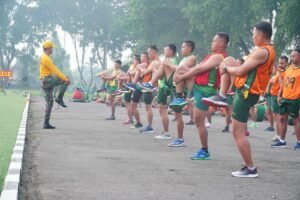 Tingkatkan Kemampuan Fisik dan ketangkasan, Prajurit Yonarmed 11 Kostrad Laksanakan Tes Kesegaran Jasmani