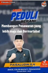 PAISALUDIN SH PEDULI menbangun pesawaran lebih maju dan bermartabat.