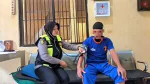 Polres Purwakarta Rutin Lakukan Pengecekan Kesehatan Penghuni Rutan
