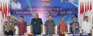 Bupati Nias utara buka secara resmi forum konsultasi publik tentang rancangam awal RPJP tahun 2025-2045.
