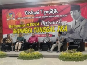 Diskusi Tematik Bersama Media Merawat Bhineka Tunggal Ika Di Gedung DPRD Kabupaten Kediri