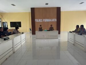 Polres Purwakarta Ikuti Supervisi Operasi Ketupat Lodaya 2024 Dari Polda Jabar
