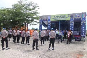 Divisi Propam Polri Tinjau Pos Pengamanan Idul Fitri di Pringsewu, Ini Tujuannya