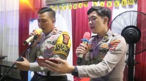 Cara Unik Polres Tulang Bawang Berikan Pelayanan Untuk Pemudik di Pos Yan Operasi Ketupat Krakatau 2024