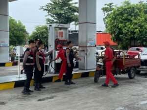 Masa Mudik Lebaran, Polres Kediri Kediri Sidak SPBU Cegah Kecurangan