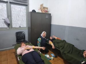 PMI Langkat Laksanakan Bakti Sosial Kemanusiaan di Yonif 8 Marinir Harimau Putih