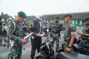 Subdenpom IV/2-1 Magelang Periksa Kelengkapan Kendaraan Yon Armed 11/GG/2/2 Kostrad