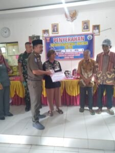 Pemerintah Desa,Pekon Bahru melaksanakan program pembagian Bantuan Langsung Tunai (BLT-DD) tahun 2024 tahap 1