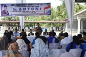WAKIL KETUA DPRD LANGKAT ANTONI GINTING KAWAL ASPIRASI MASYARAKAT TANJUNG PUTUS.