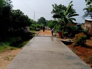 Pembangunan Rabat Beton Pekon srikaton Wujud Nyata Penggunaan Dana Desa