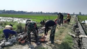 Tinggal 15 Persen, Talud Sasaran Fisik TMMD ke 120 Kodim 0726/Sukoharjo Selesai