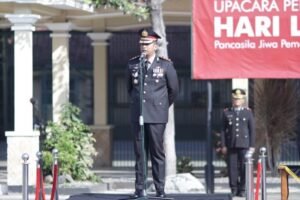 Gelar Upacara Hari Lahir Pancasila ini Pesan Kapolres Kediri Pada Anggota
