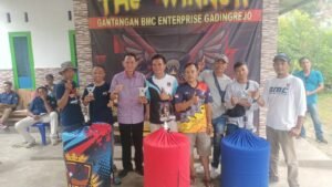 Juara Gantangan BMC Enterprise di Pekon Tegalsari, Adi Erlansyah Hadiri Lomba Kicau Mania