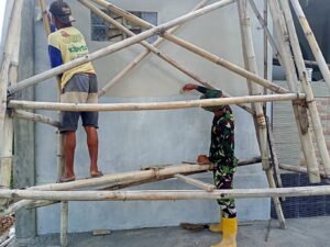 Rehab Masjid Abdul Karim Muhammad Al Jabry di desa Wirun tinggal sisakan pekerjaan Finishing