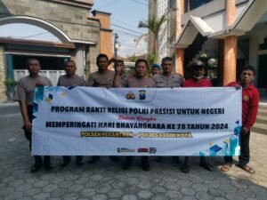 Polsek Pesantren, Polres Kediri Kota Melaksanakan Bhakti Religi.