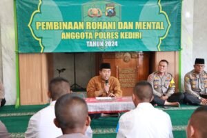Binrohtal Rutin Polres Kediri, Perkuat Integritas dan Moral Anggota Polri